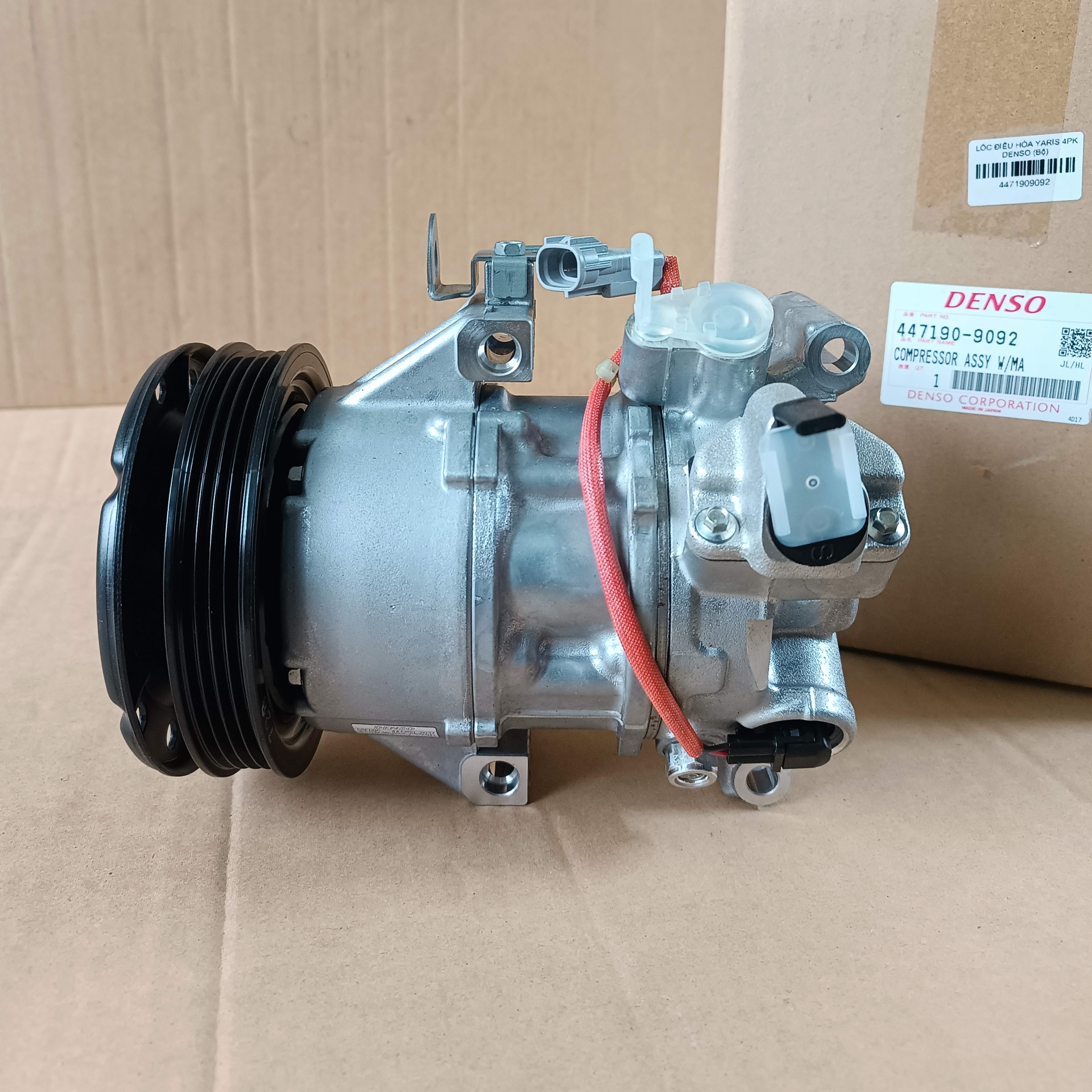 Lốc điều hòa Toyota Yaris Lốc lạnh Yaris Denso chính hãng