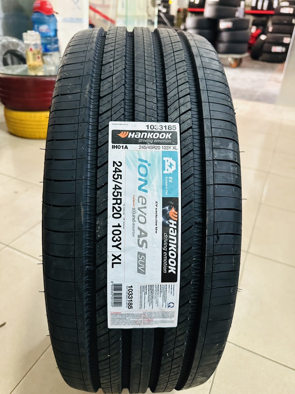 Lốp xe điện VinFast VF8 - Lốp Hankook 245/45R20 130Y ion evo AS