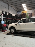 Cân chỉnh độ chụm thước lái dòng SUV bán tải tại Thái Bình